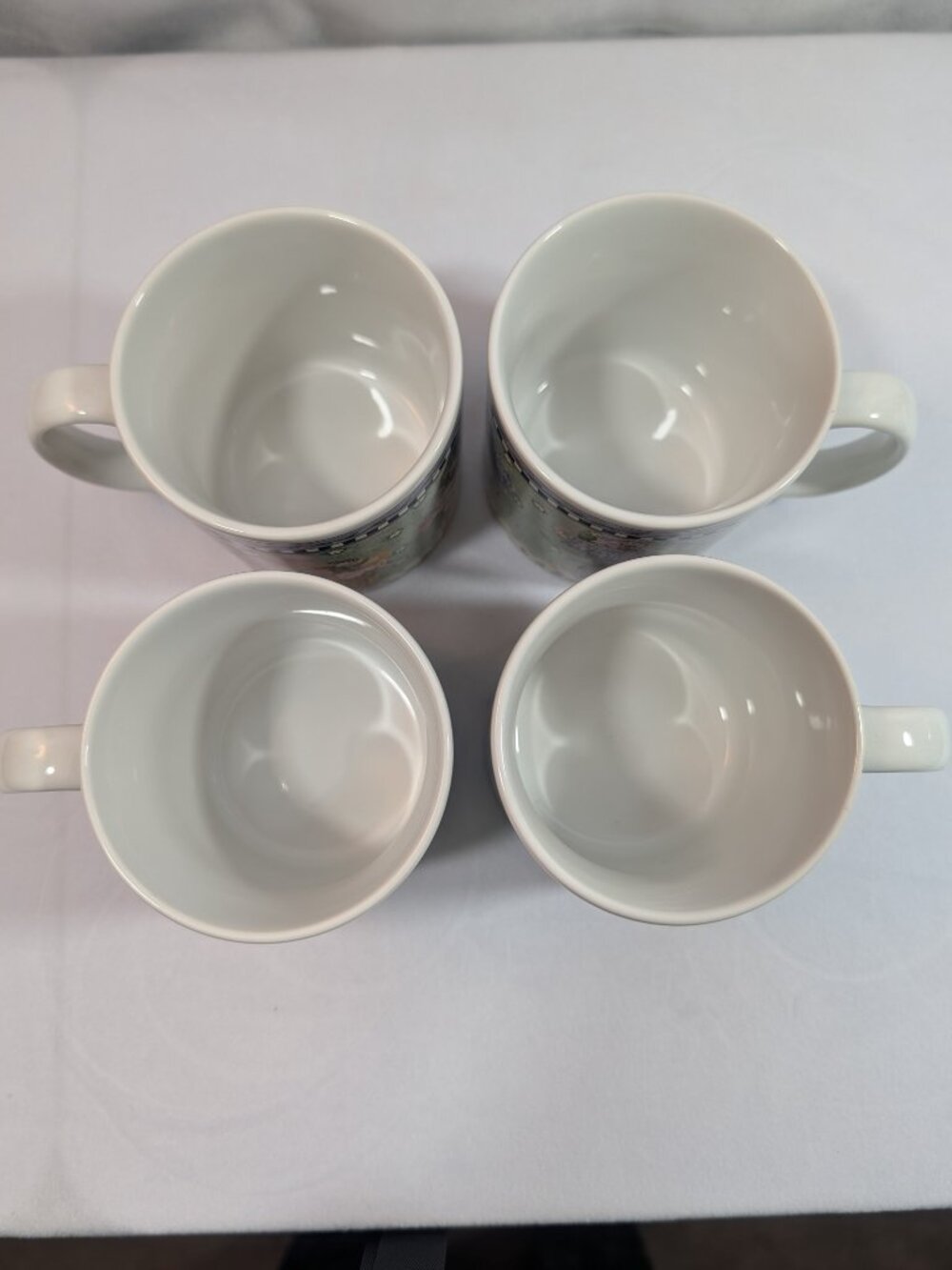 Vintage Sakura Debbie Mumm Spring Bouquet Mugs Set of 4 1999 - Picture 2 of 4
